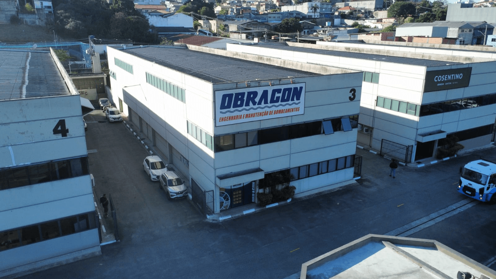 Infraestrutura de bombeamento Obracon em São Paulo