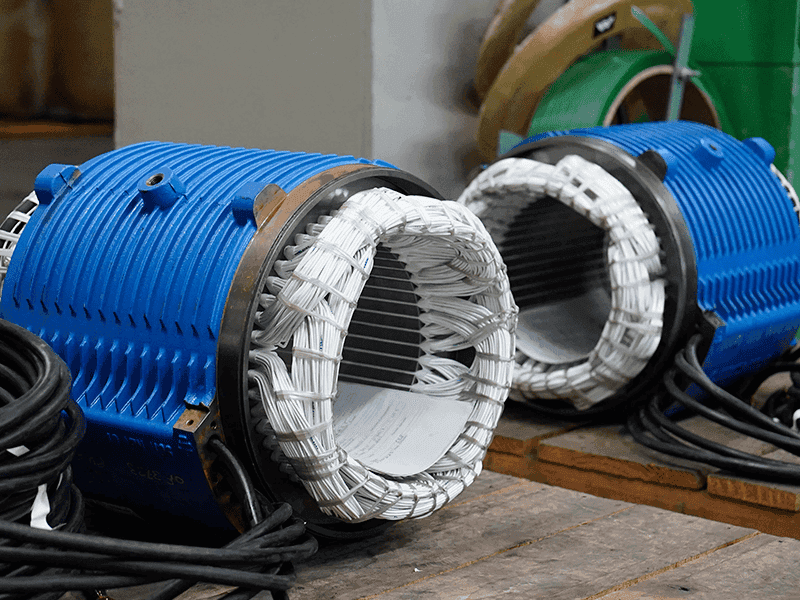 Motor mojado HIGRA refrigerado por el flujo de agua
