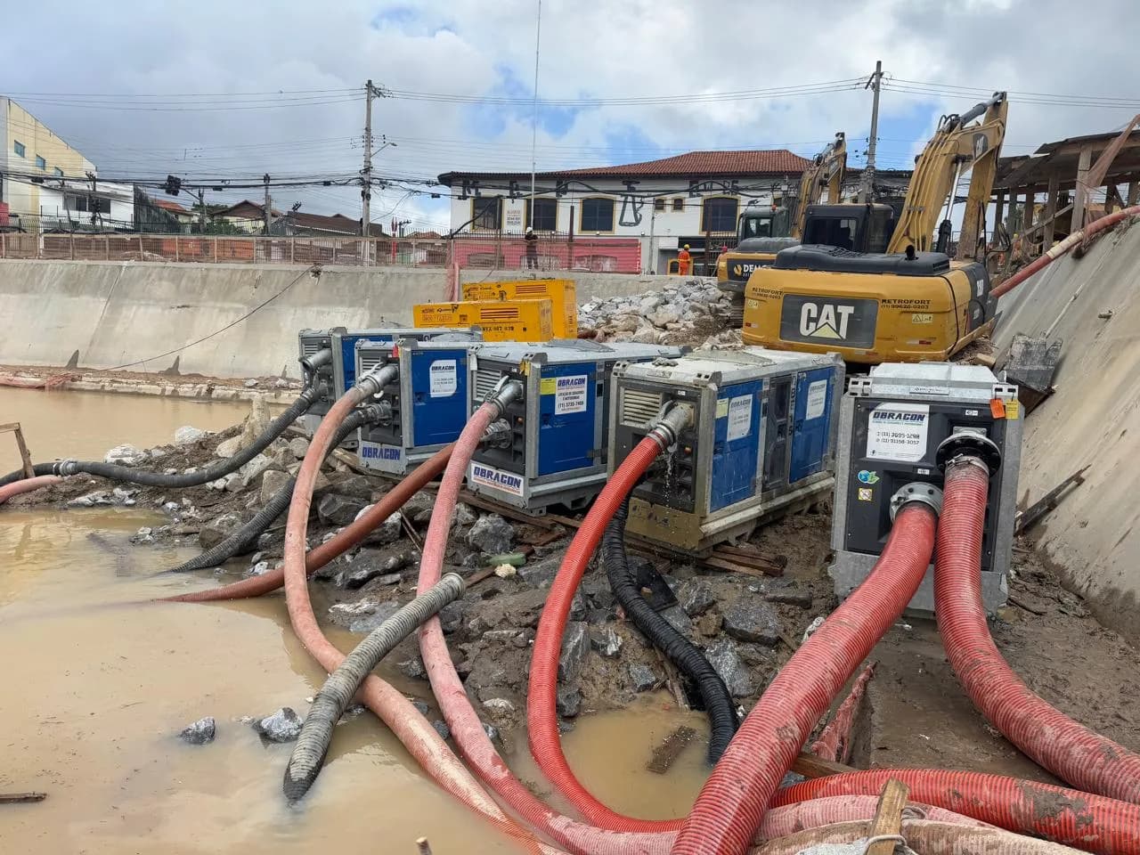 Bombeo de emergencia | Piscinão Capão Redondo, foto 2